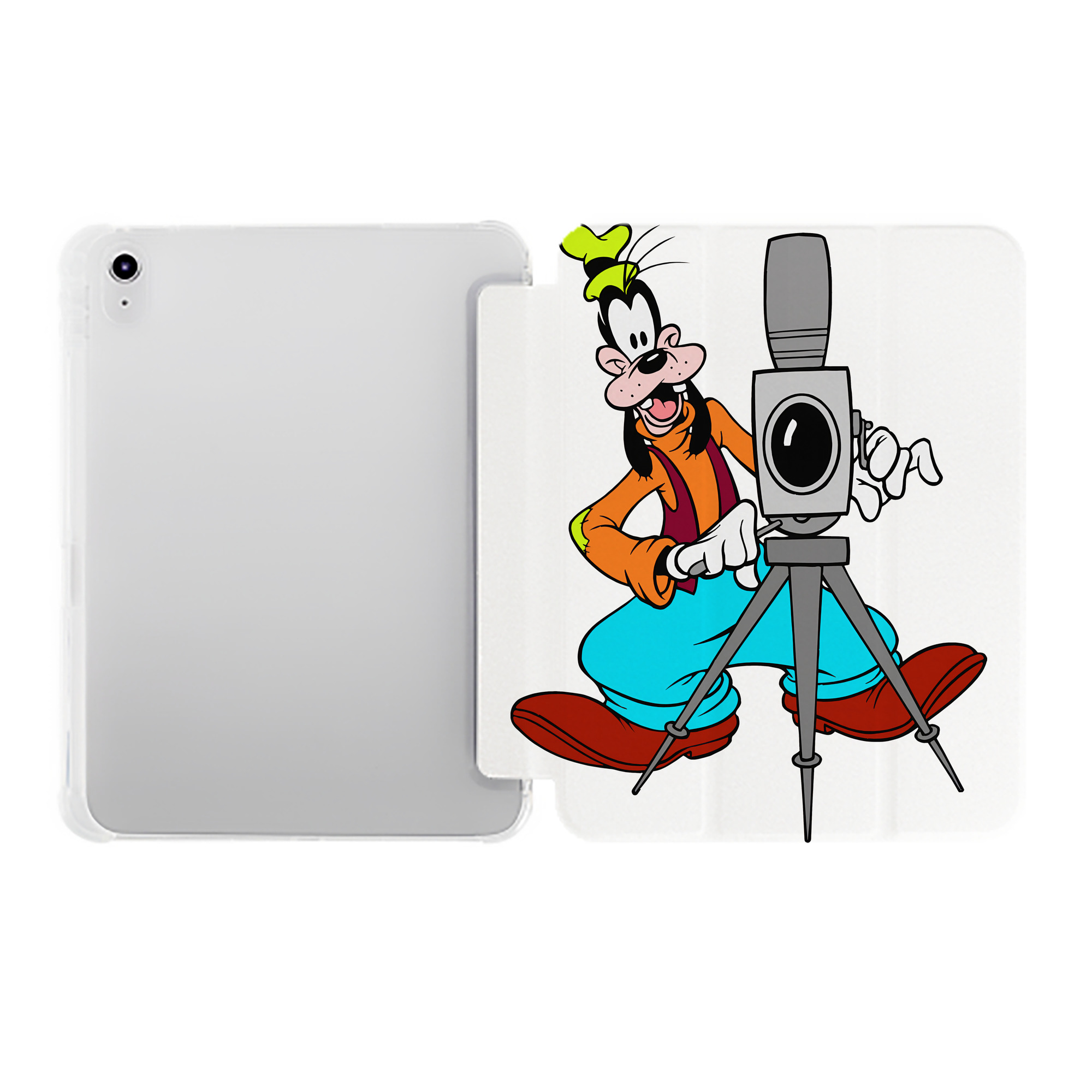 （画像用） ミッキーマウス Mickey Mouse IPad ケース ペン収納付き 三つ折りスタンド PUレザー×シリコン 対応機種9.5/10.5/10.9インチ